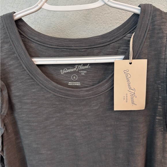 Universal Thread Gray Ruffle Sleeve Dress - Picture 3 of 3